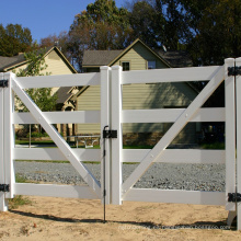 Puerta de valla de riel de caballo de PVC